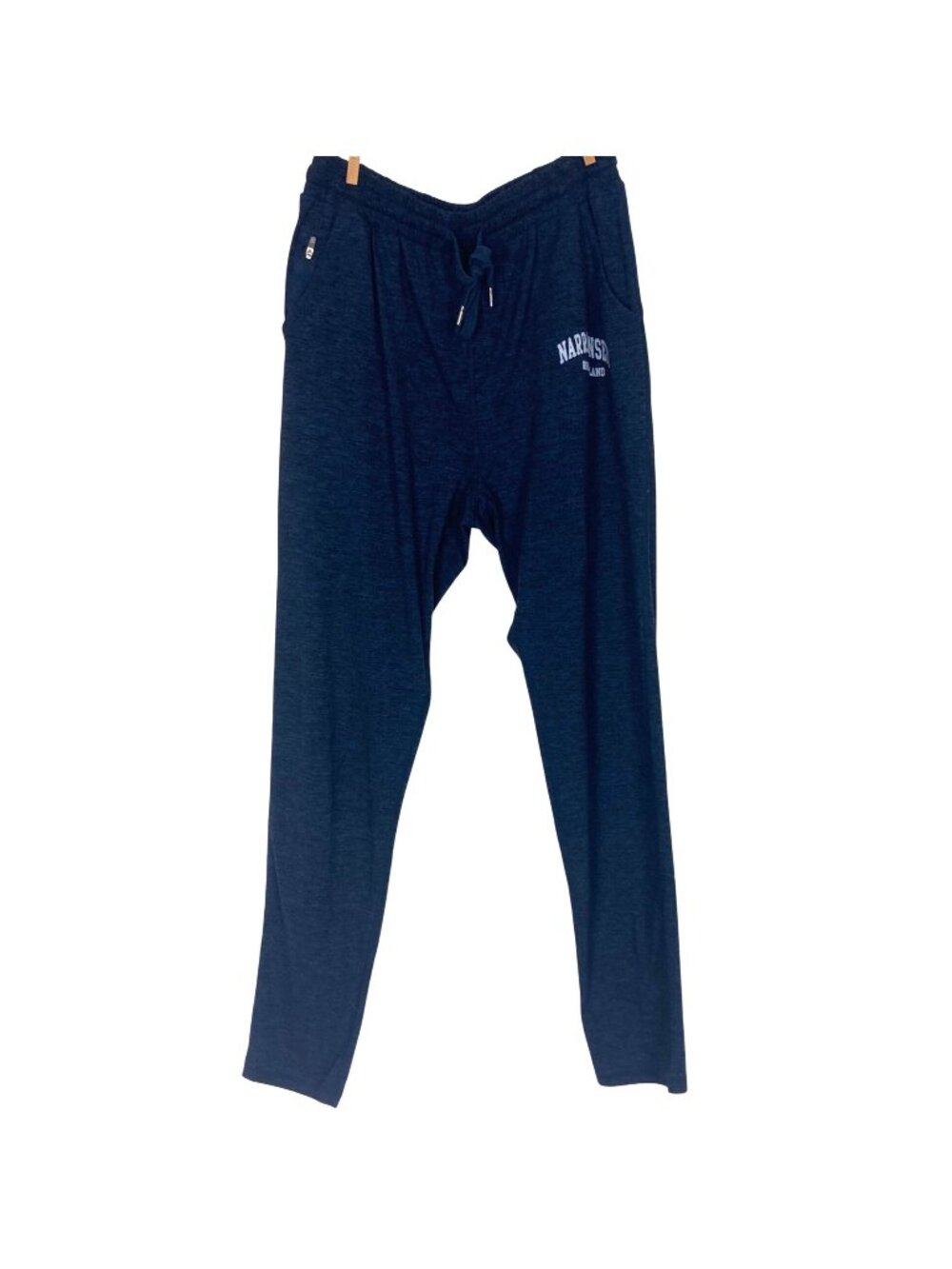 Narragansett Rhode Island Joggers Sweatpants Womens Large Blue Drawstring Waist